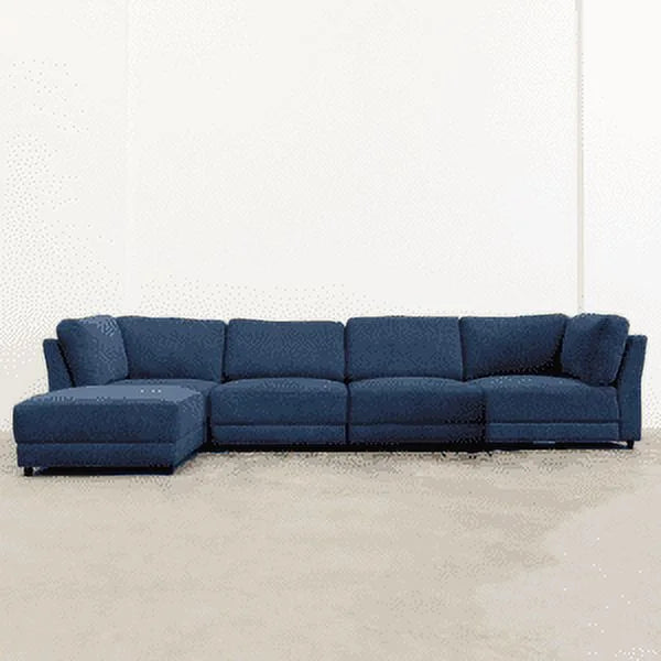 Navy Modular Sectional with 5 Seats S1281