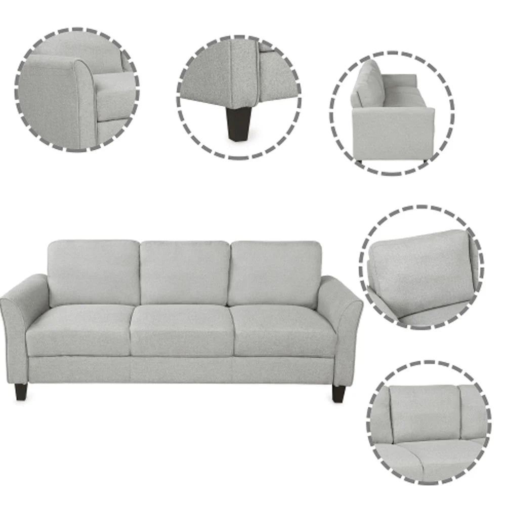Light Gray Chair and 3-seat Sofa F5198