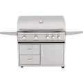 44 in. 4 Burner Built-In Natural Gas Grill with Cart I913