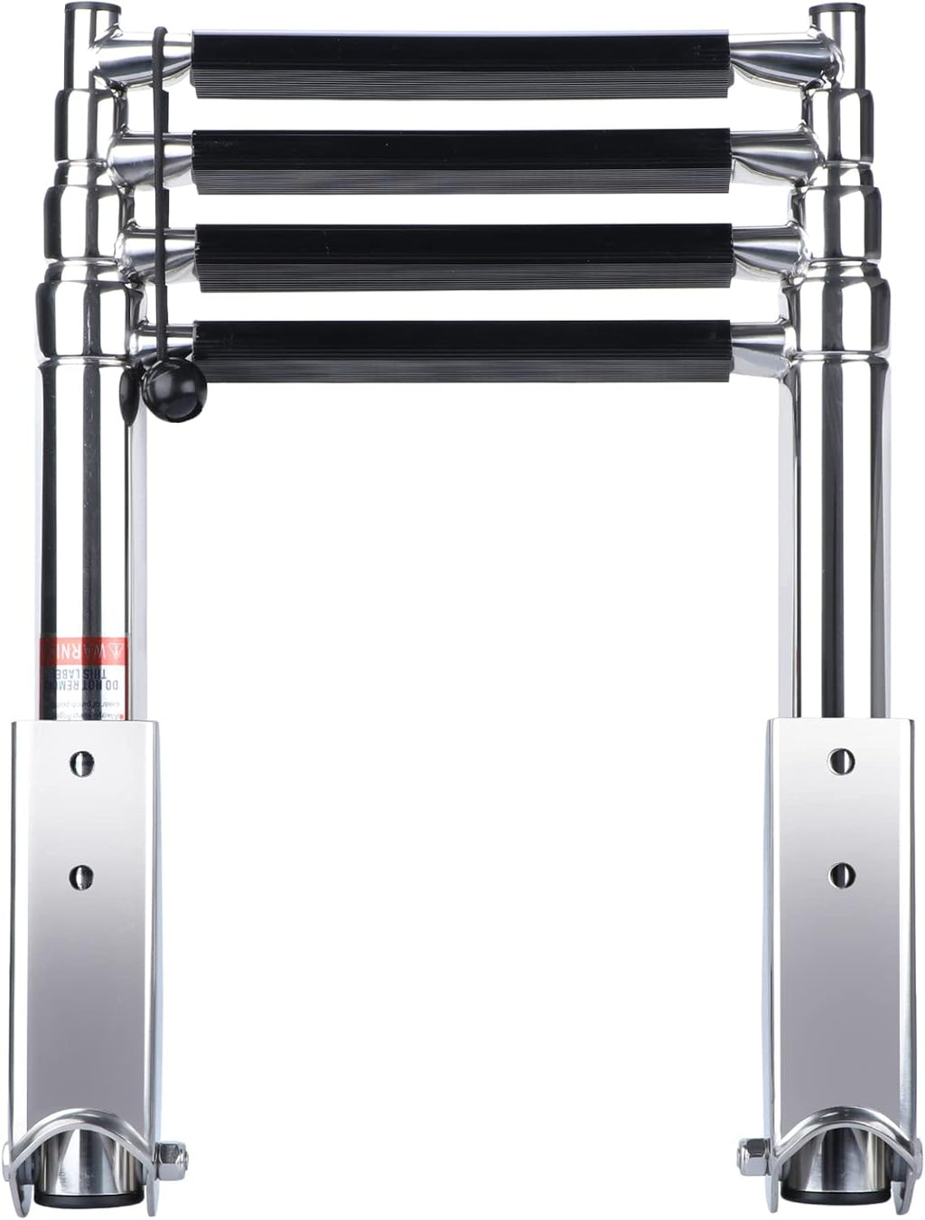 Telescopic 4 Step Stainless Steel Boat Ladder, 900 Pound Capacity, Pack of 2 W92283