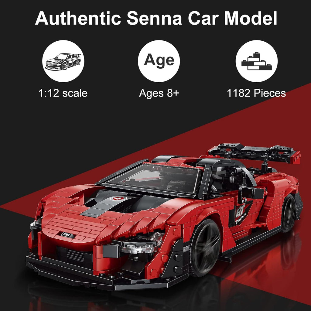 1:12 Scale Building Toys Car Building Kits (1182 Pieces) Pack of 2 Z9128
