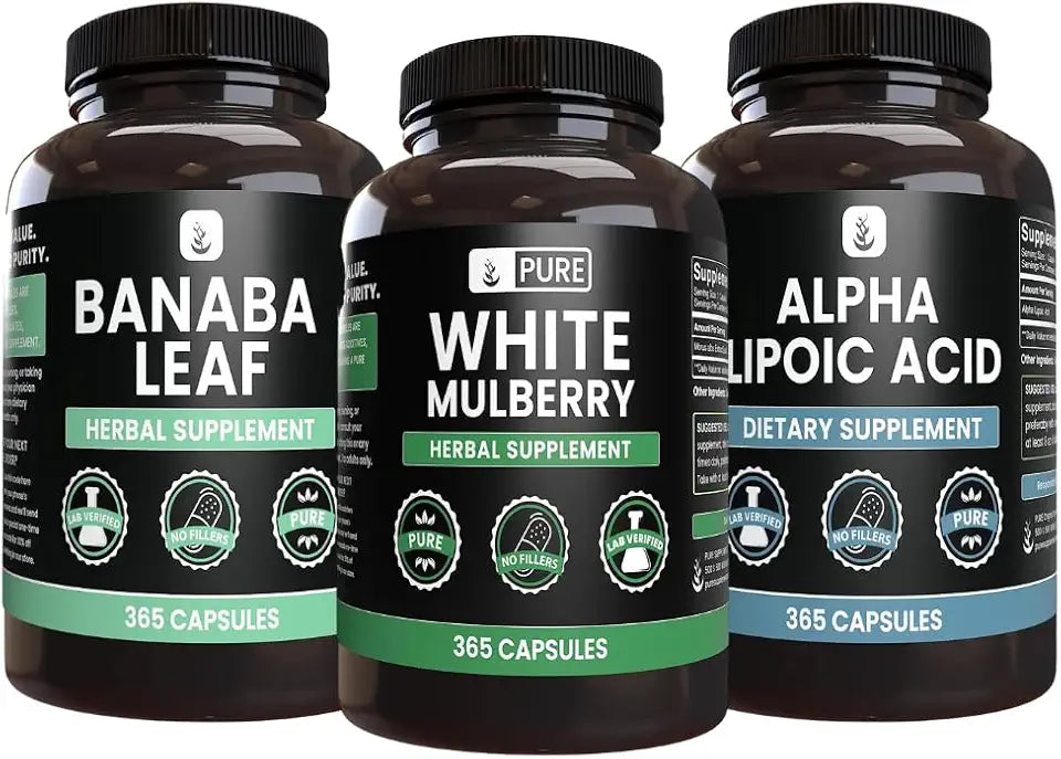 White Mulberry Alpha Lipoic Acid Banaba 365 Capsules W77849