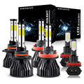9005 H11 LED Headlight Bulbs 6x Bulbs Combo X742997