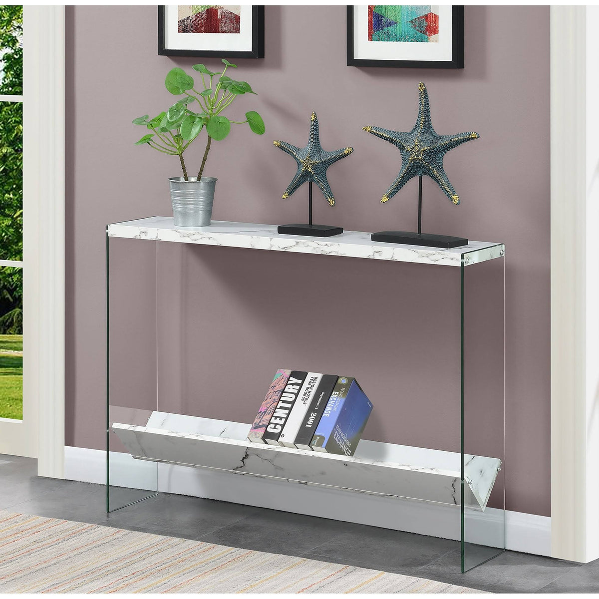 Weathered Grey Console Table R35944