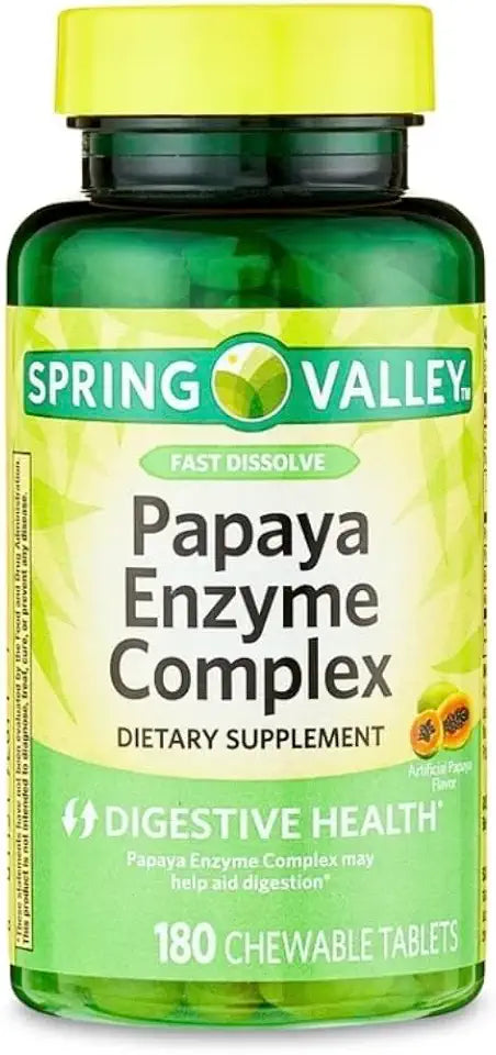Papaya Enzyme Chewable Tablets 180 Count R5937