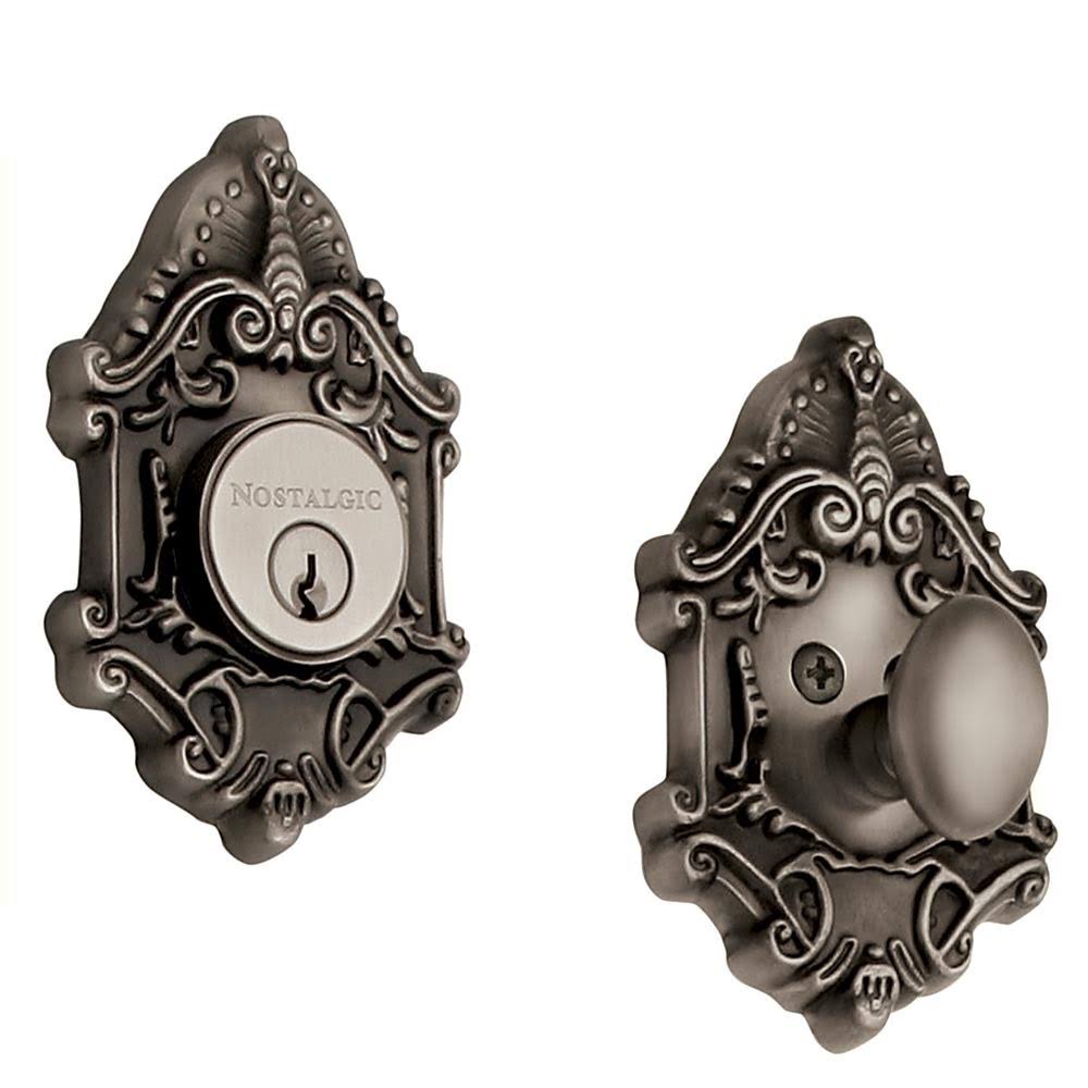 Antique Pewter Single Cylinder Deadbolt R560113
