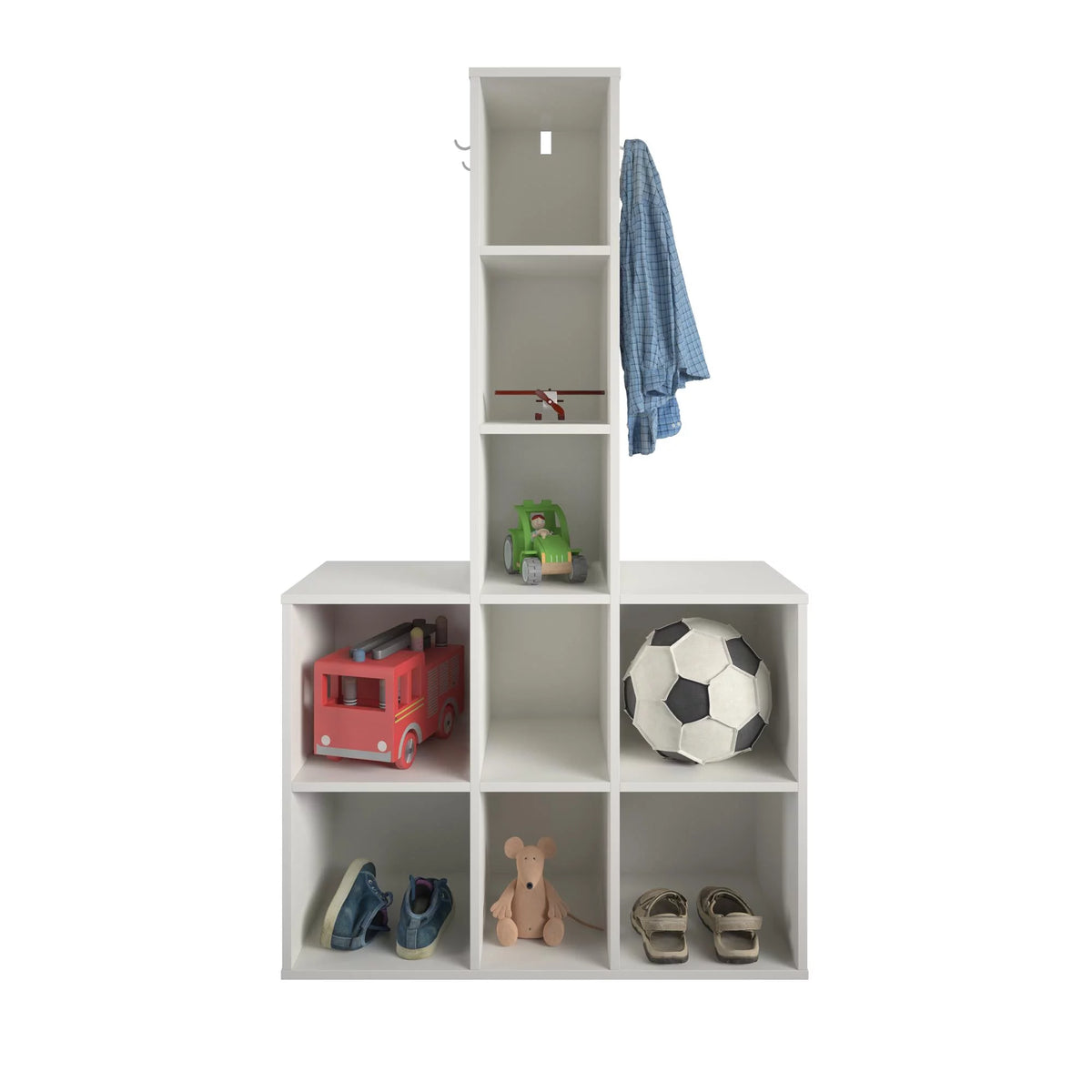 White 9 Cube Storage H21763