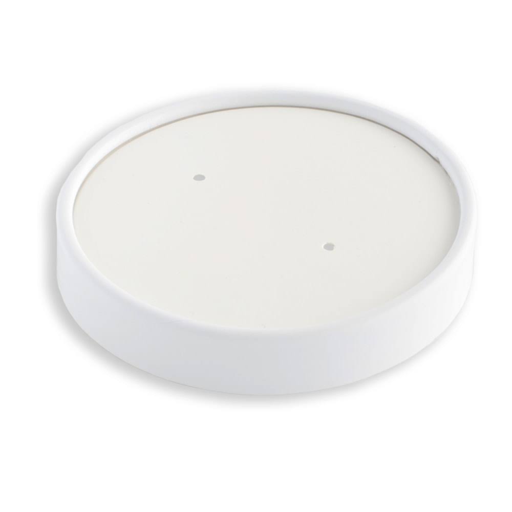 White Compostable Food Container Lids, 8 oz, Pack of 500 O4980