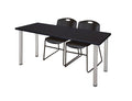 Training Table with 2 Stack Chairs U5151