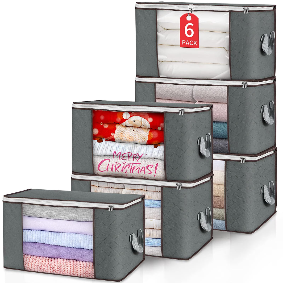 90L Foldable Clothes Storage Bags with Handles V865