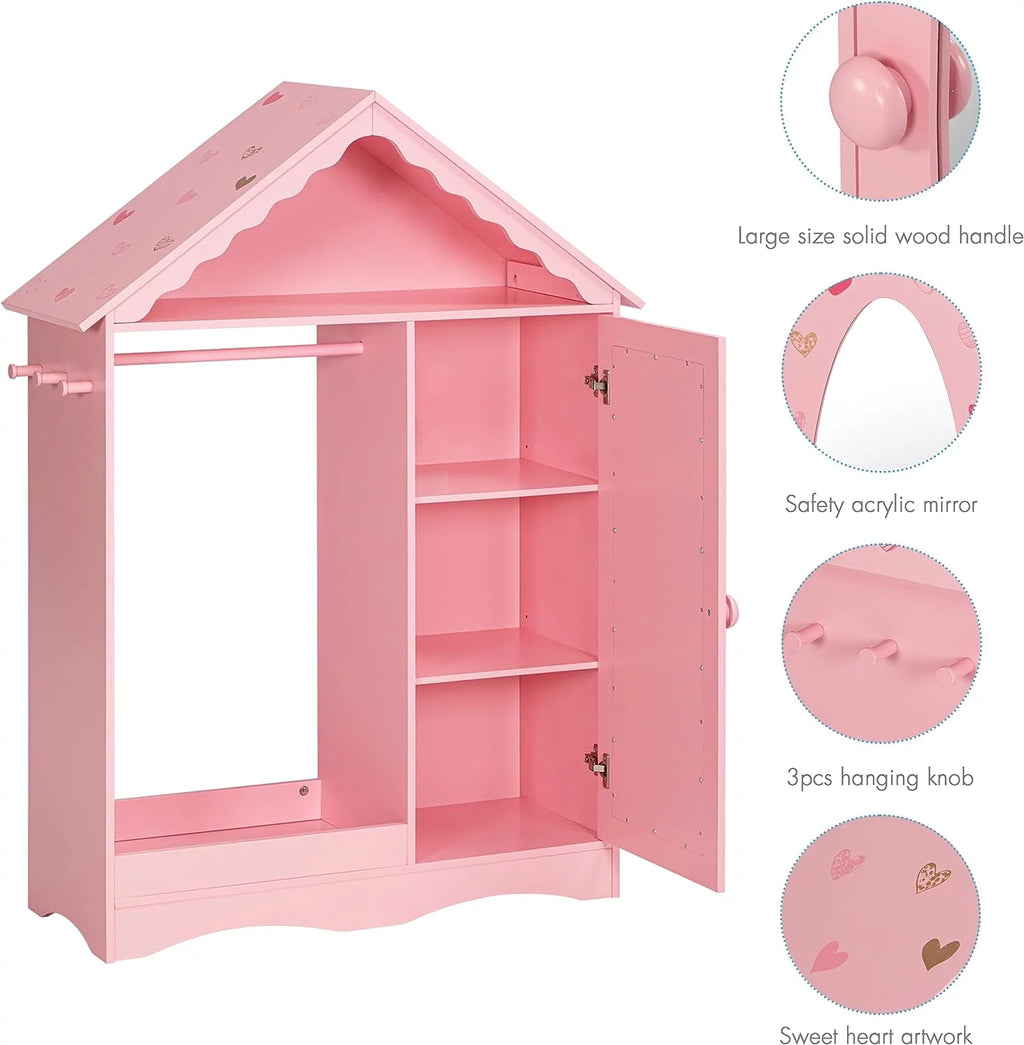 Kids Dress Up Storage with Mirror B41211