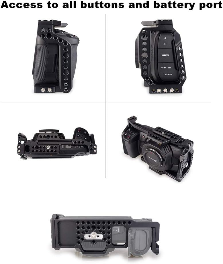 Camera Cage with NATO Handle for Blackmagic Design Pocket Cinema Camera 4K /6K E530799