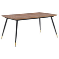 Contemporary Wood Metal Dining Table I7042