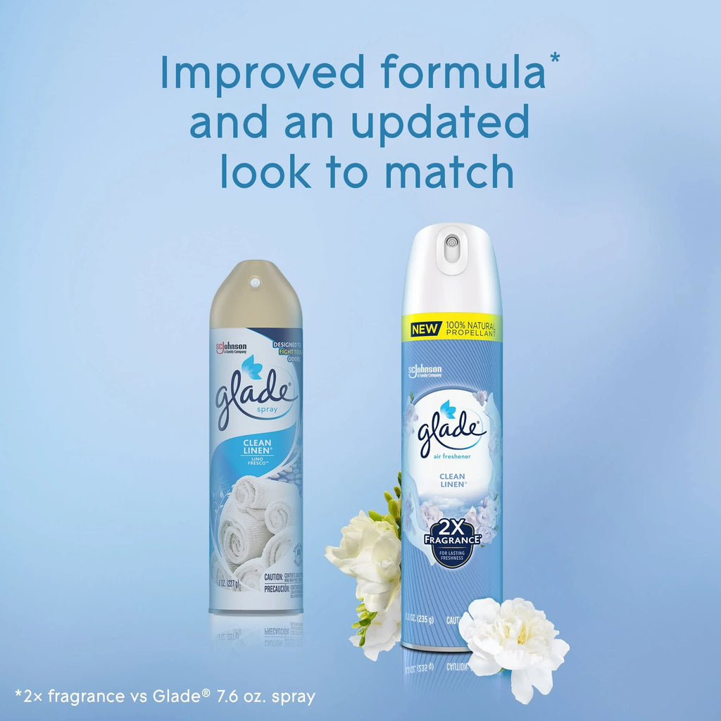 8.3 Oz Clean Linen Room Air Freshener Spray (Pack of 20) R526