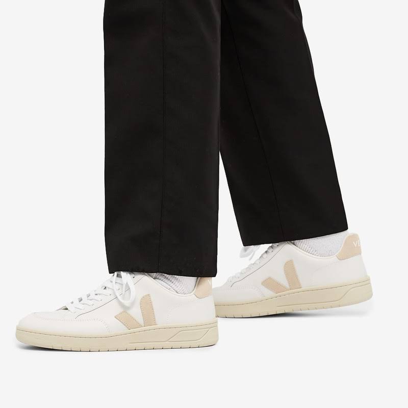 White Sable Leather Sneakers Z16967