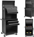 Red 6-Drawer Rolling Tool Storage Cabinet with Wheels O407