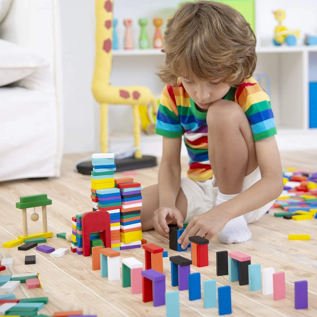 Wood Dominoes Tiles Building Blocks Y523509