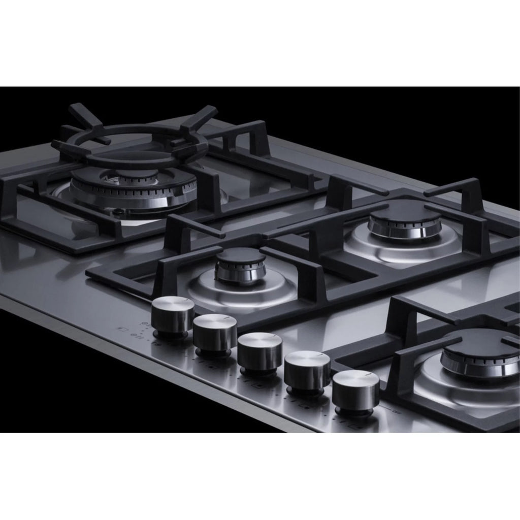36" Stainless Steel 5-Burner Gas Cooktop with Cast Iron Grates L9412