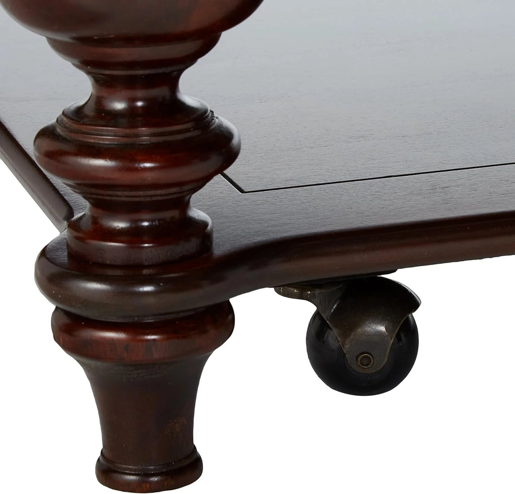 Brown Rectangular Castered Cocktail Table X255135