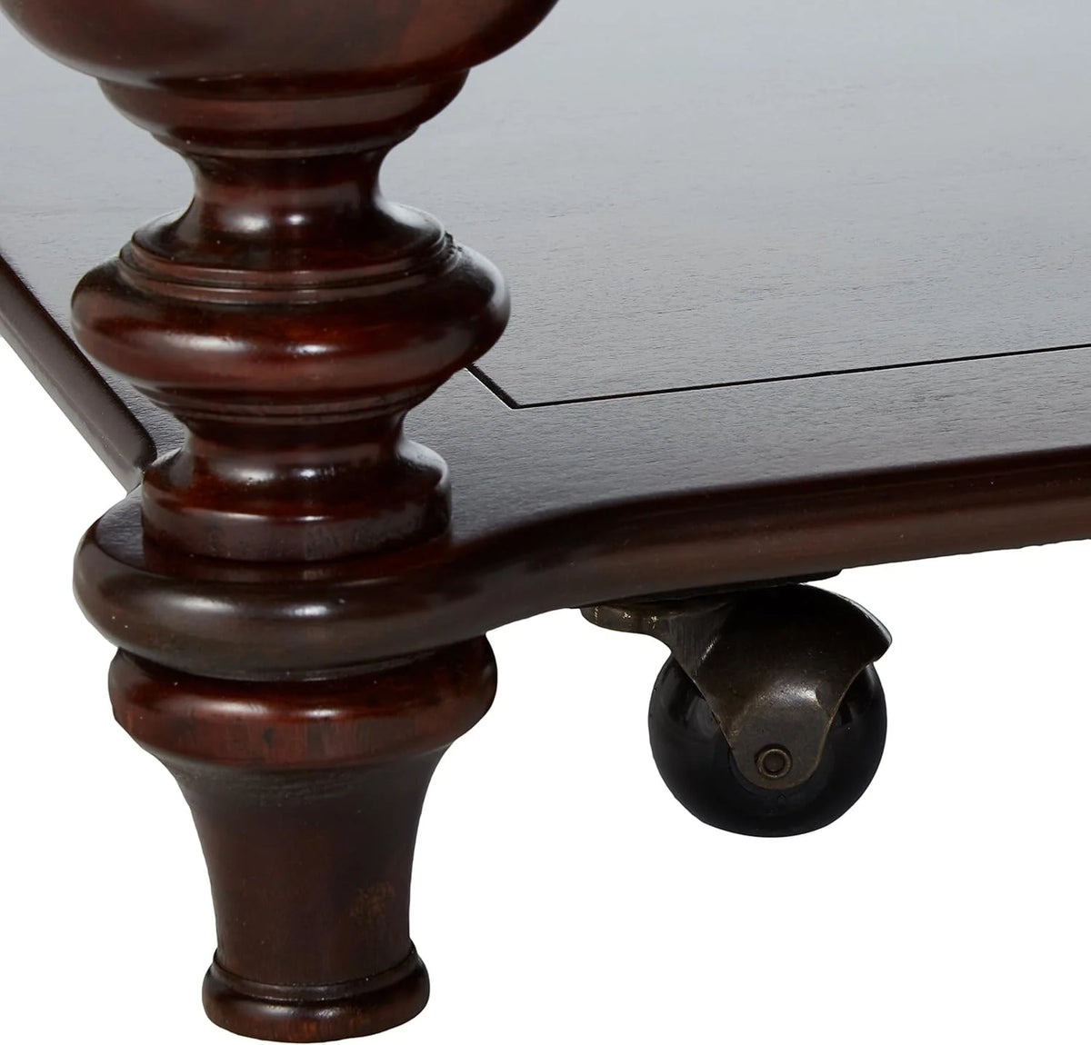 Brown Rectangular Castered Cocktail Table X255135