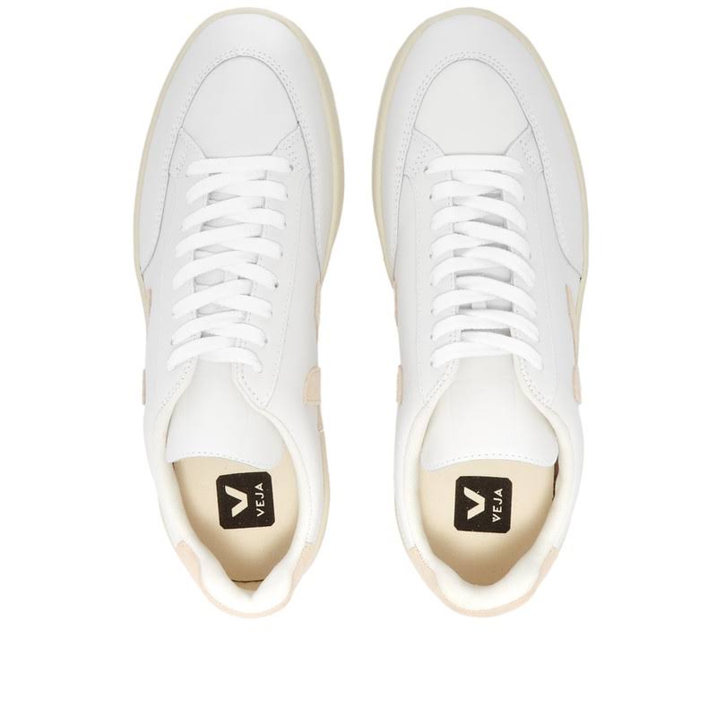 White Sable Leather Sneakers Z16967
