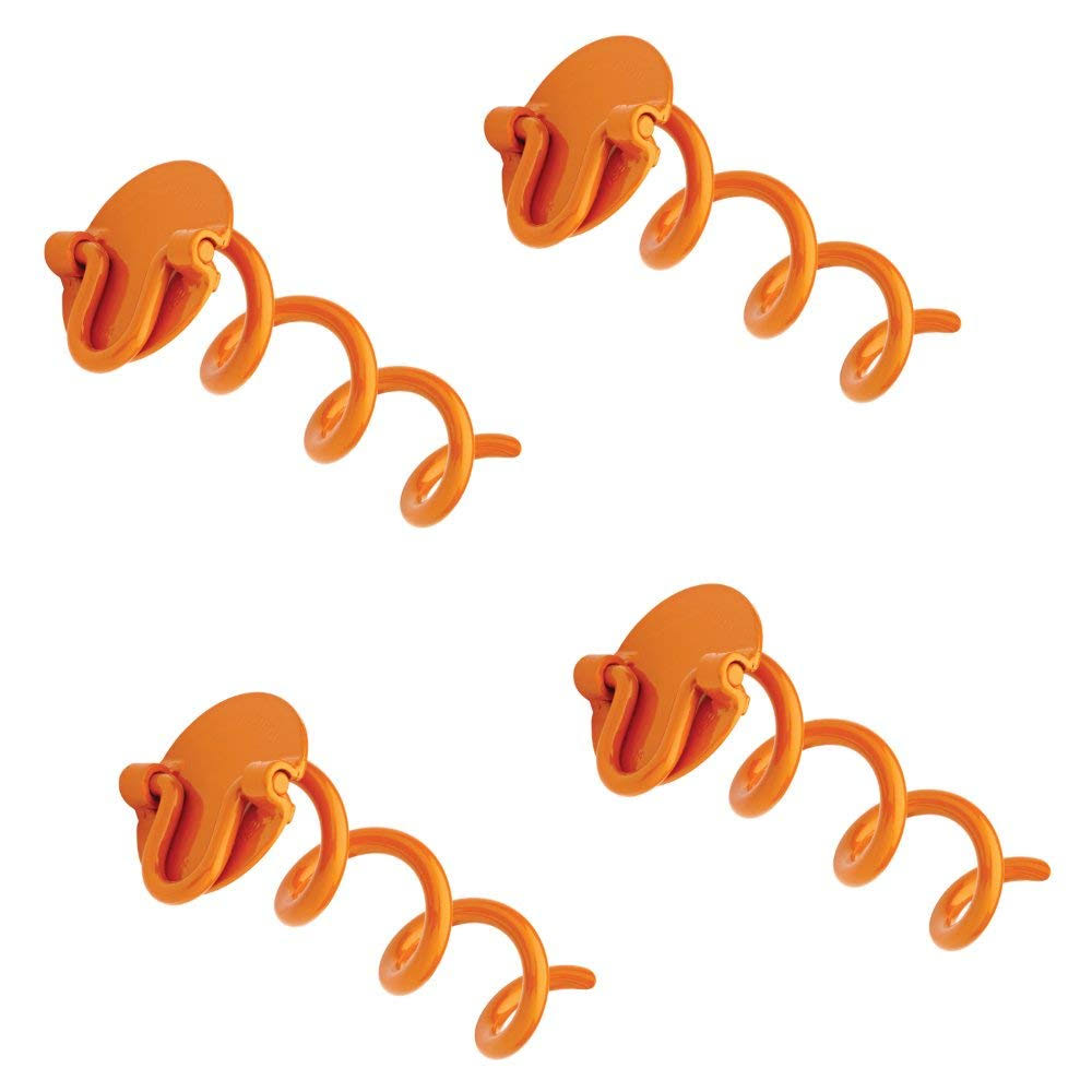 16 in. Steel Folding Ring Spiral Anchor 4-Pack B547