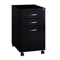 Black 3-Drawer Mobile File Cabinet R198