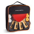 4-Player Table Tennis Racket Set with 3-Star Balls and Storage Case X10024