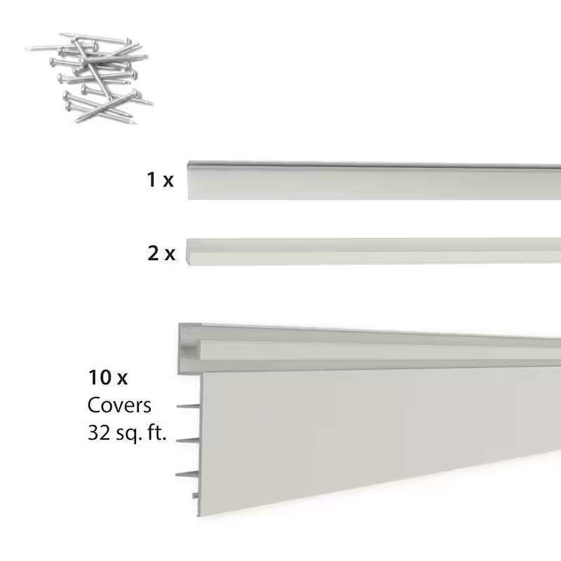PVC Slatwall 8 ft. x 4 ft. Sandstone B638