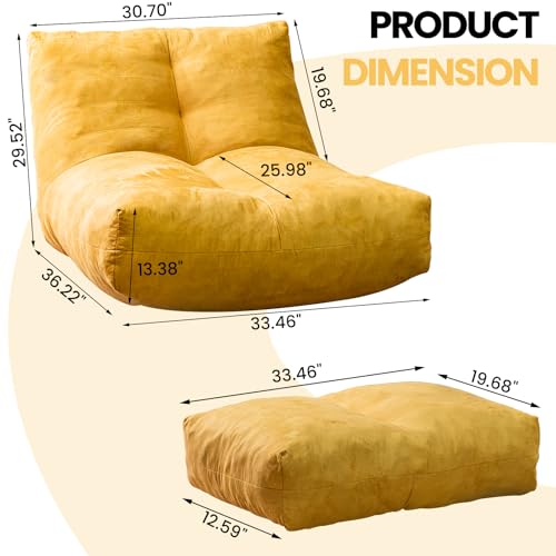 Bean Bag Chair with Ottoman G294