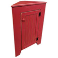 Antique Red Corner Storage Cabinet I541948