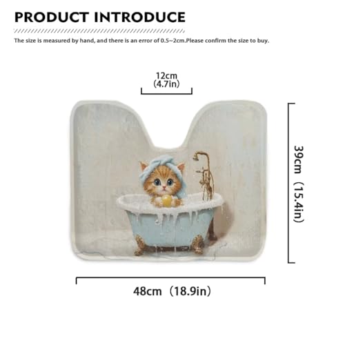 Christmas Toilet Seat Cover Set with Santa Claus Print U115244