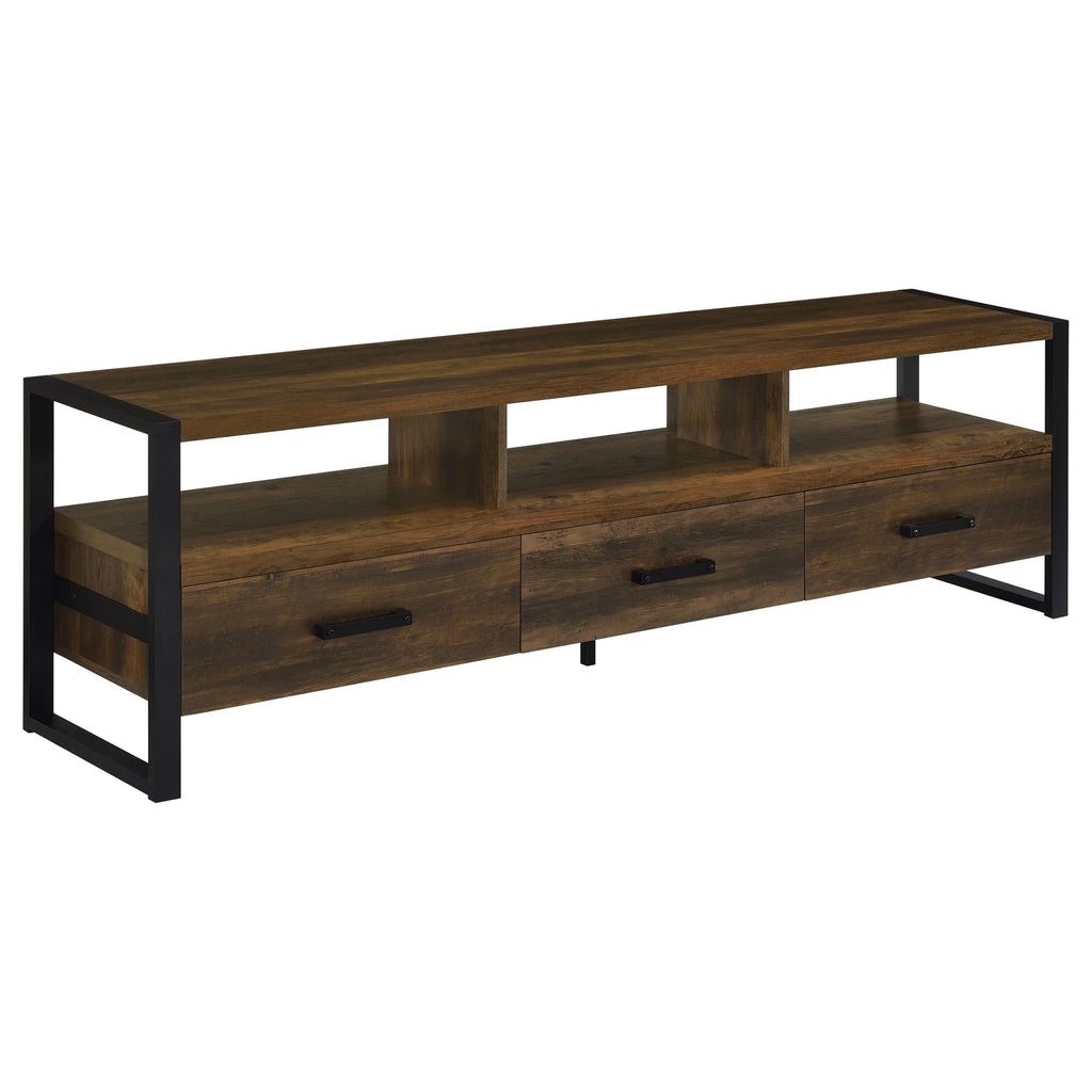 3-Drawer Farmhouse Wood TV Stand W758318