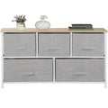Steel Frame 5-Drawer Dresser C53968