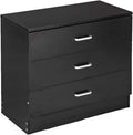 White 3 Drawer Wood Nightstand P582359