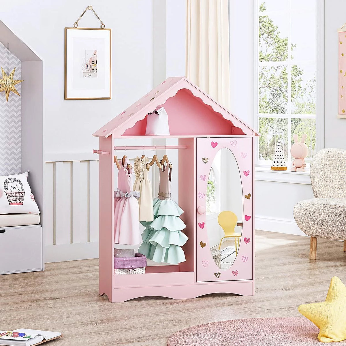 Kids Dress Up Storage with Mirror B41211