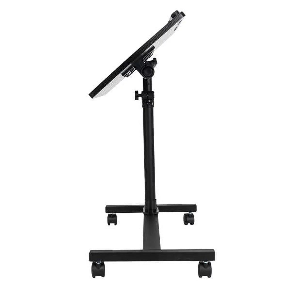 Portable Rolling Laptop Desk, Adjustable Height, Black B995