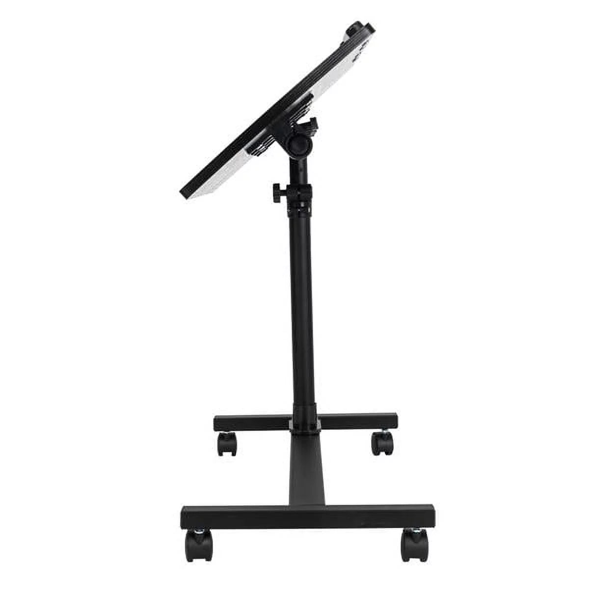 Portable Rolling Laptop Desk, Adjustable Height, Black B995