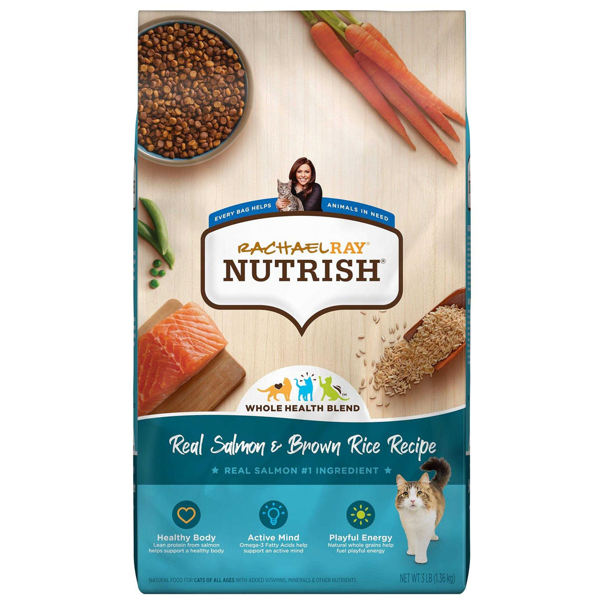 Salmon Brown Rice Recipe Dry Cat Food Q1110