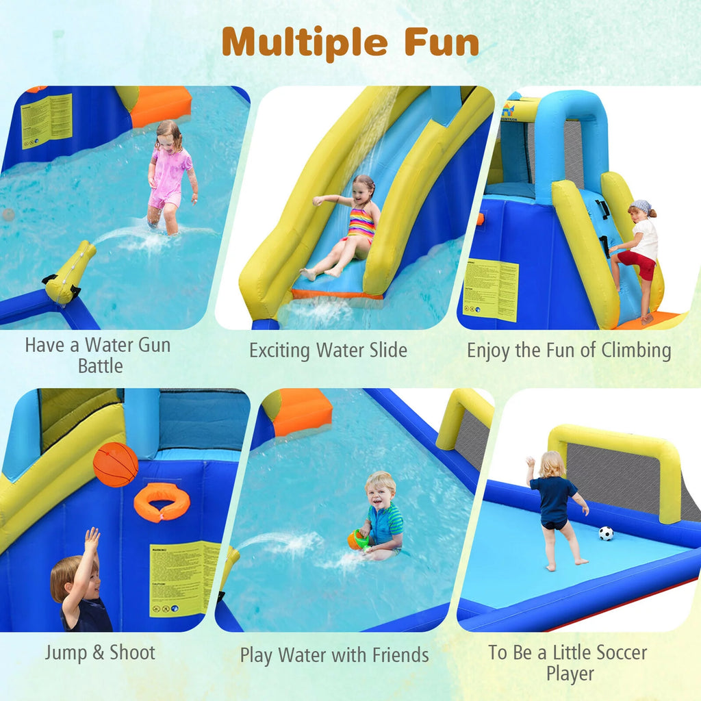 Inflatable Climbing Wall Water Slide Bounce House J276663