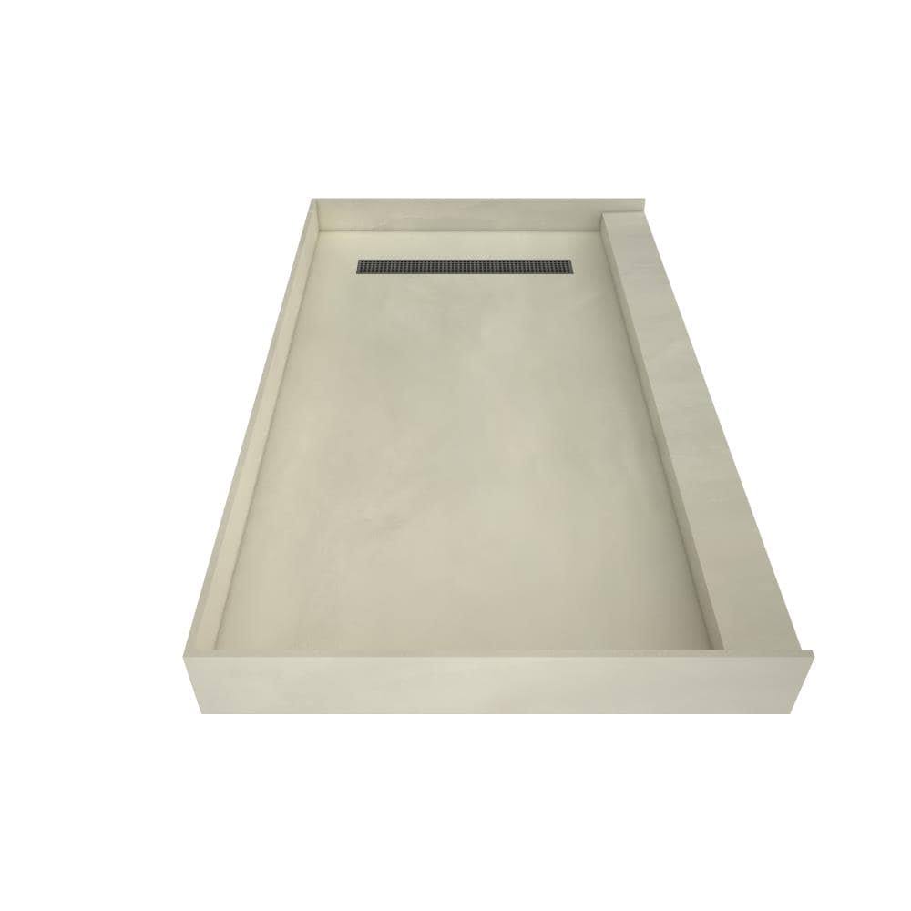 Trench Shower Pan, 42x22 W x 36x22 D, Brushed Nickel P8842