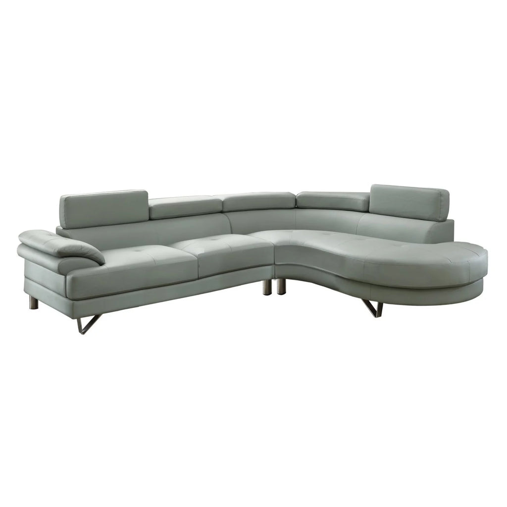 Faux Leather 2 Piece Sectional S678