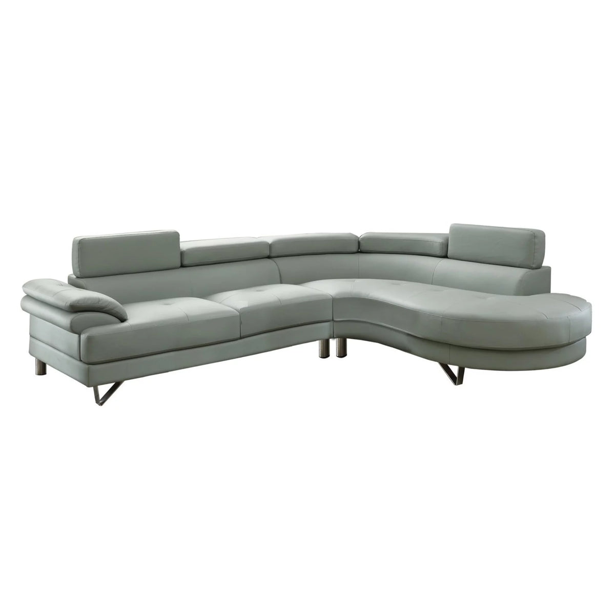 Faux Leather 2 Piece Sectional S678