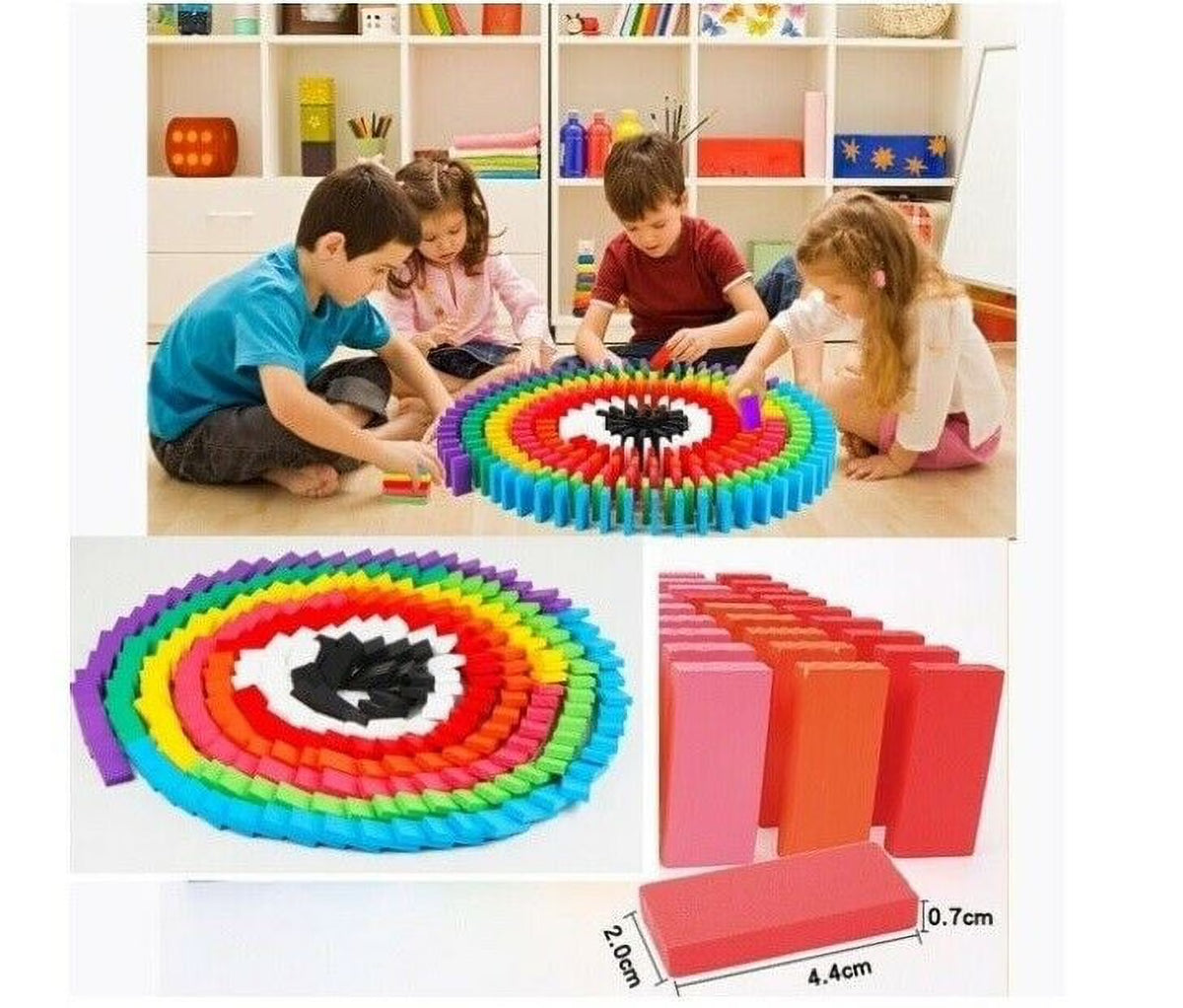 Wood Dominoes Tiles Building Blocks Y523509