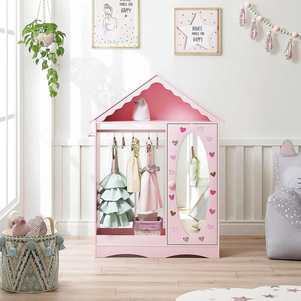 Kids Dress Up Storage with Mirror B41211