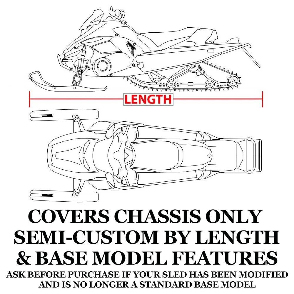 Trailerable 600 Denier Snowmobile Cover V69392