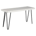 Rustic White Wood Bench K266