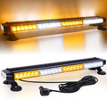 Amber White 26.5'' 54 LED Strobe Light Bar with Magnetic and 16 ft Cord V88107