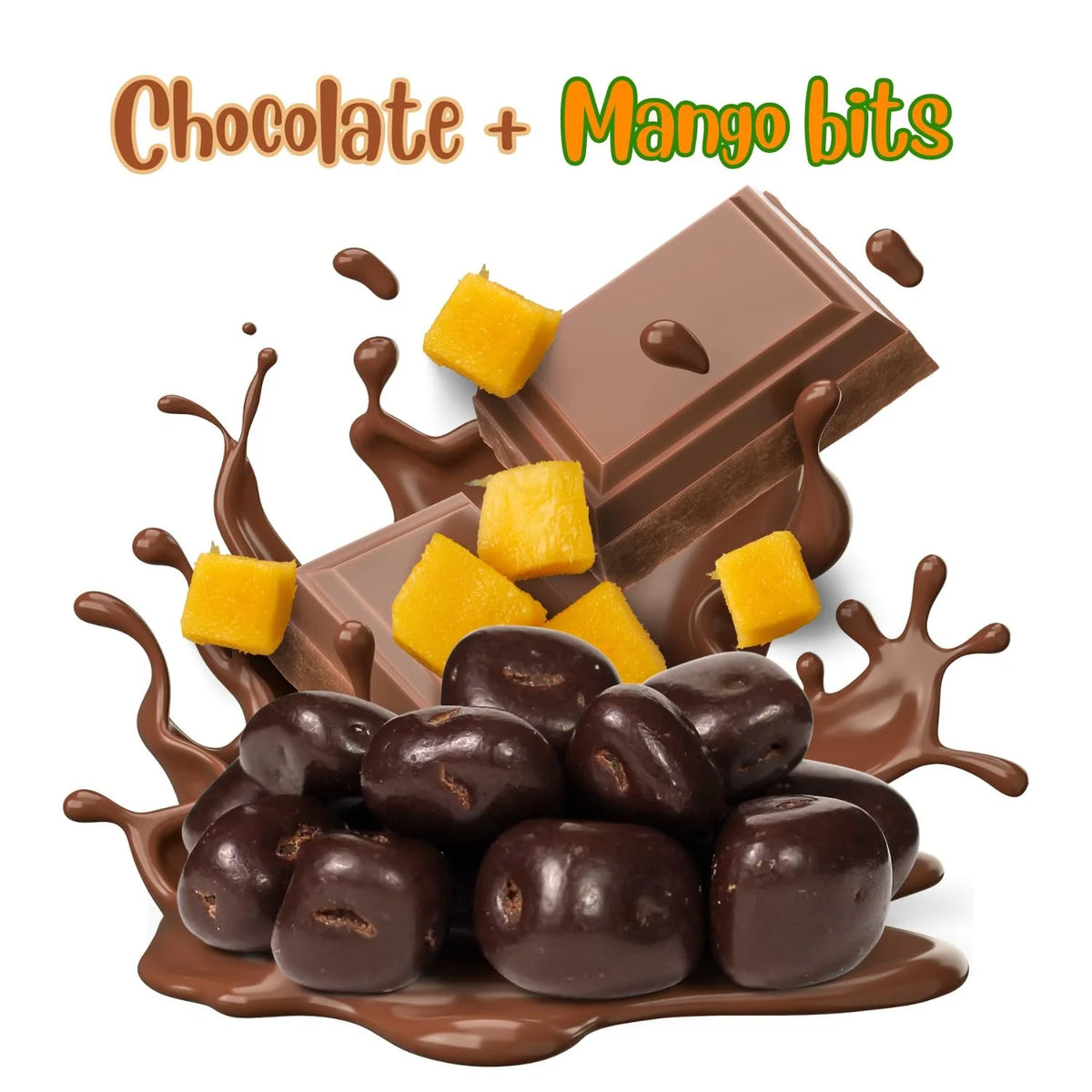 Dark Chocolate Covered Dried Mango 10 Lbs Bulk Bag Vegan Non-Dairy Kosher R9741
