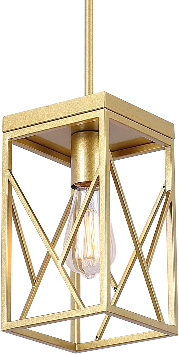 Black Metal Cage Pendant Light L3703